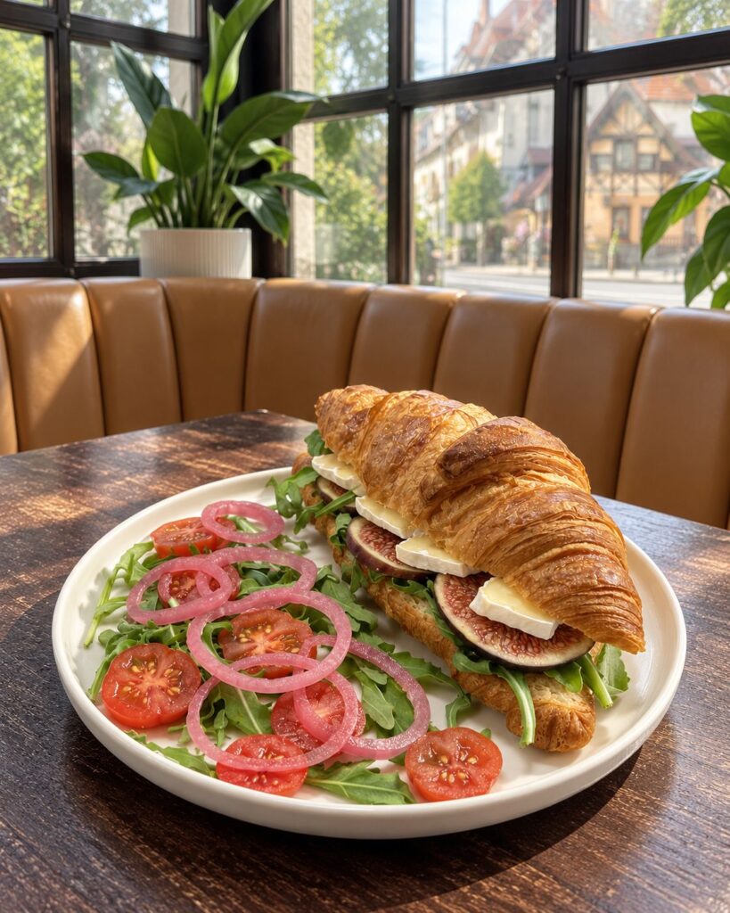 Croissant z camembertem