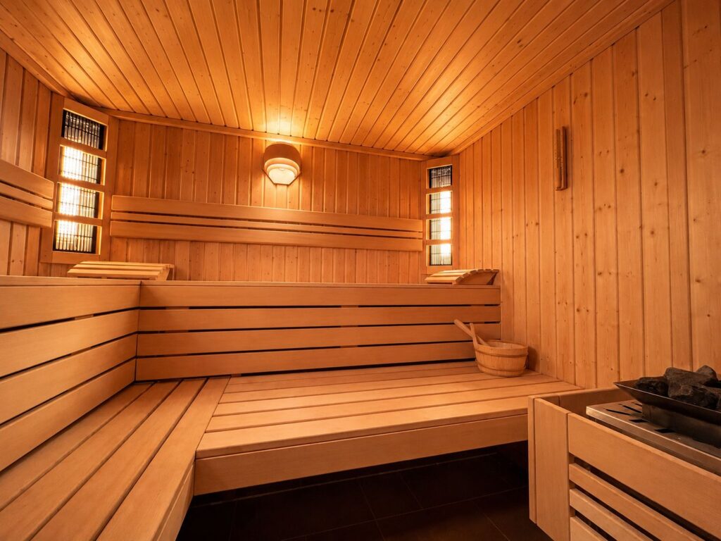 Sauna w strefie relaksu